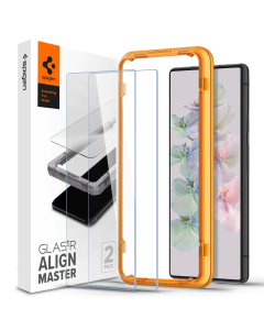 Защитное стекло Spigen для Pixel 7 - AlignMaster GLAS.tR - Прозрачный - 2 шт - AGL05199