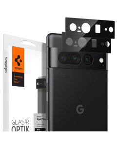 Защитное стекло для камеры Spigen для Pixel 7 Pro - Optik Lens Protector - Черный - 2 шт - AGL05470