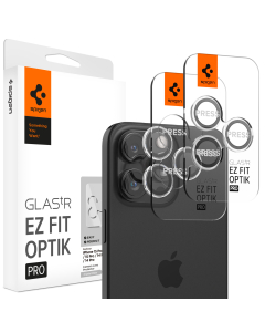 Защитное стекло для камеры Spigen для iPhone 15 Pro / 15 Pro Max / 14 Pro / 14 Pro Max - Glas.tR EZ Fit Optik Pro - Прозрачный - 2 шт - AGL06914