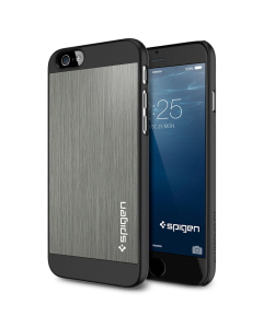 Алюминиевый чехол Spigen для iPhone 6s / 6 - Aluminum Fit - Серый - SGP10948