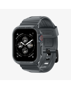 Чехол с ремешком Spigen для Apple Watch (45/44 mm) - Rugged Armor Pro - Темно-серый - ACS07387