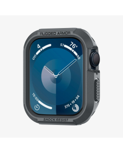 Чехол Spigen для Apple Watch (45/44 mm) - Rugged Armor - Темно-серый - ACS07380