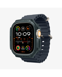 Чехол Spigen для Apple Watch Ultra (49 mm) - Rugged Armor - Зеленый - ACS07383