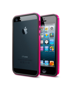 Бампер Spigen для iPhone SE / 5s / 5 - Neo Hybrid EX Slim Vivid - Розовый - SGP10027