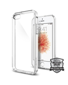 Чехол-гибрид Spigen для iPhone SE / 5s / 5 - Ultra Hybrid - Кристально-прозрачный - 041CS20171