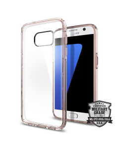 Чехол-гибрид Spigen для Galaxy S7 - Ultra Hybrid - Розовый - 555CS20010