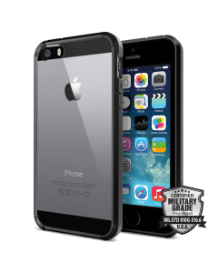 Чехол-гибрид Spigen для iPhone SE / 5s / 5 - Ultra Hybrid - Черный - SGP10515