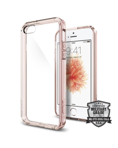 Чехол-гибрид Spigen для iPhone SE / 5s / 5 - Ultra Hybrid - Розовый - 041CS20172