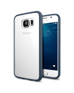 Чехол-гибрид Spigen для Galaxy S6 - Ultra Hybrid - Синевато-серый - SGP11313