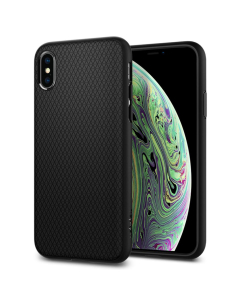 Чехол-капсула Spigen для iPhone X / XS - Liquid Air - Черный матовый - 063CS25114
