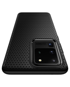 Чехол-капсула Spigen для Galaxy S20 Ultra - Liquid Air - Матово-черный - ACS00712