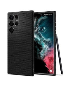 Чехол-капсула Spigen для Galaxy S22 Ultra - Liquid Air - Черный - ACS03915