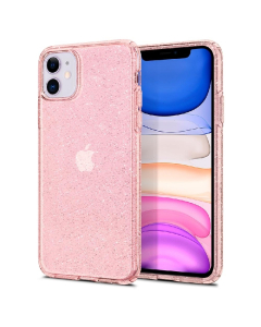 Чехол-капсула Spigen для iPhone 11 - Liquid Crystal Glitter - Розовый кварц - 076CS27182