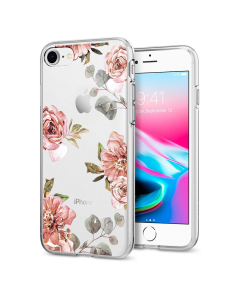 Чехол-капсула Spigen для iPhone SE (2022/2020)/8/7 - Liquid Crystal Aquarelle - Роза - 054CS22619