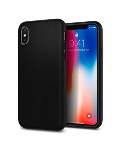 Чехол-капсула Spigen для iPhone X / XS - Liquid Air - Черный-матовый - 057CS22123
