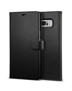 Чехол-книжка Spigen для Galaxy Note 8 - Wallet S - Черный - 587CS22095