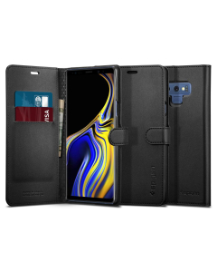 Чехол-книжка Spigen для Galaxy Note 9 - Wallet S - Черный - 599CS24579