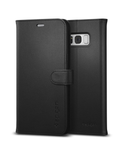 Чехол-книжка Spigen для Galaxy S8 Plus - Wallet S - Черный - 571CS21687