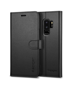Чехол-книжка Spigen для Galaxy S9 Plus - Wallet S - Черный - 593CS22957