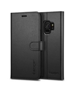 Чехол-книжка Spigen для Galaxy S9 - Wallet S - Черный - 592CS22870