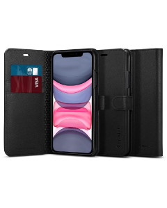 Чехол-книжка Spigen для iPhone 11 - Wallet S - Черный - 076CS27197