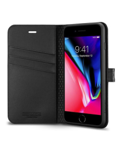 Чехол-книжка Spigen для iPhone 8 Plus / 7 Plus - Wallet S - Черный - 055CS22637