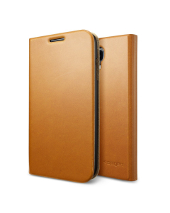 Чехол-книжка Spigen для Galaxy S4 - Slim Wallet S - Светло-коричневый - SGP10282