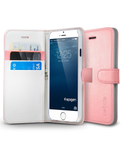 Чехол-книжка Spigen для iPhone 6s / 6 - Wallet S - Светло-розовый - SGP11167