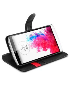 Чехол-книжка Spigen для LG G3 - Wallet S - Черный - SGP10871