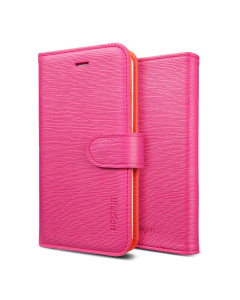 Чехол-книжка Spigen для iPhone SE / 5s / 5 - illuzion - Розово-оранжевый - SGP09530