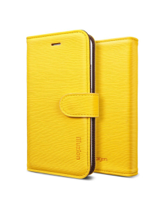Чехол-книжка Spigen для iPhone SE / 5s / 5 - illuzion - Желто-коричневый - SGP09529