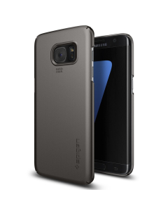 Чехол-накладка Spigen для Galaxy S7 Edge - Thin Fit - Темно-серый - 556CS20030