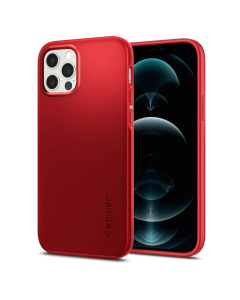 Чехол-накладка Spigen для iPhone 12 / iPhone 12 Pro - Thin Fit - Красный - ACS02252
