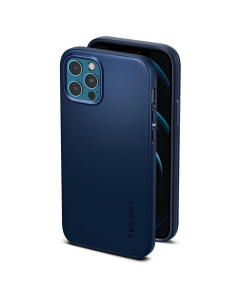Чехол-накладка Spigen для iPhone 12 / iPhone 12 Pro - Thin Fit - Синий - ACS02296