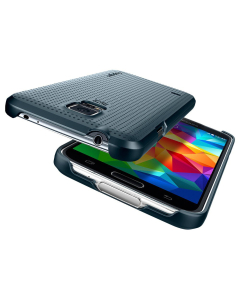 Чехол-накладка Spigen для Galaxy S5 - Ultra Fit - Синевато-серый - SGP10834