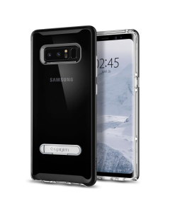 Чехол с подставкой Spigen для Galaxy Note 8 - Crystal Hybrid - Черный - 587CS21842