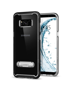 Чехол с подставкой Spigen для Galaxy S8 - Crystal Hybrid - Черный - 565CS20835