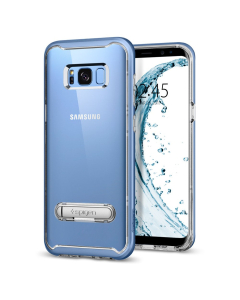 Чехол с подставкой Spigen для Galaxy S8 - Crystal Hybrid - Голубой - 565CS20837