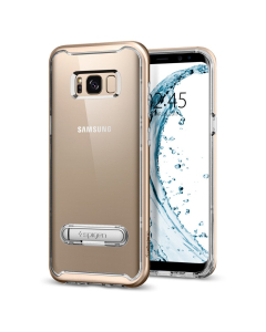 Чехол с подставкой Spigen для Galaxy S8 - Crystal Hybrid - Золотой - 565CS20836