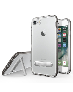 Чехол с подставкой Spigen для iPhone SE (2022/2020)/8/7 - Crystal Hybrid - Темно-серый - 042CS20459