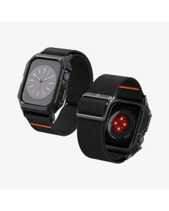 Чехол с ремешком Spigen для Apple Watch (45/44 mm) - Lite Fit Pro - Черный - ACS07103
