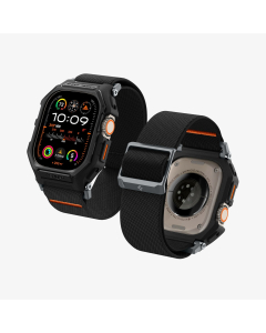 Чехол с ремешком Spigen для Apple Watch Ultra (49 mm) - Lite Fit Pro - Черный - ACS07104