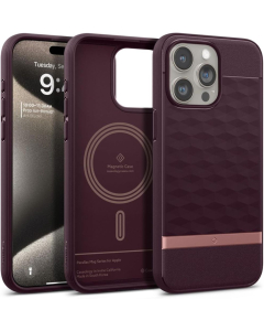 Чехол Spigen Caseology для iPhone 15 Pro Max - Parallax Mag - Бордовый - ACS06616