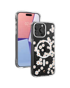 Чехол Spigen Cyrill для iPhone 15 Pro - Cecile Mag - Прозрачный/Цветы - ACS06759