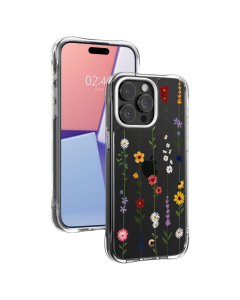 Чехол Spigen Cyrill для iPhone 15 Pro - Cecile - Прозрачный/Цветы - ACS06760