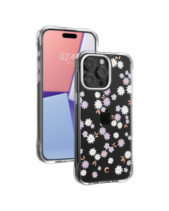 Чехол Spigen Cyrill для iPhone 15 Pro - Cecile - Прозрачный/Цветы - ACS06761
