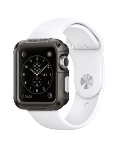 Защитный чехол Spigen для Apple Watch 1 / 2 (42мм) - Tough Armor - Темно-серый - 048CS21060