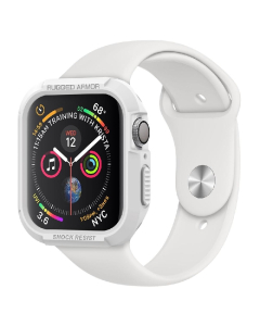 Чехол Spigen для Apple Watch (45/44 mm) - Rugged Armor - Белый - 062CS24471