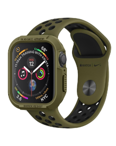 Чехол Spigen для Apple Watch (45/44 mm) - Rugged Armor - Зеленый - 062CS26015