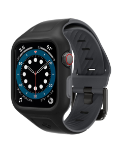 Чехол с ремешком Spigen для Apple Watch (45/44 mm) - Liquid Air Pro - Черный - AMP02007